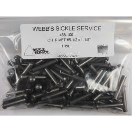 Webb Cutting Components - OH Rivet #5-1/2 x 1-1/8-inch, 1 lb, (80 pcs)