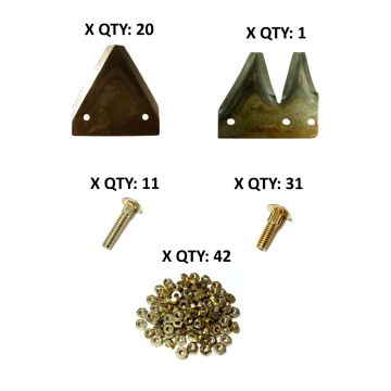 John Deere Pitman 5' smooth Section Refill Kit