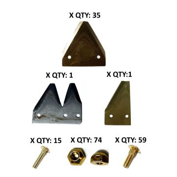 John Deere 350, 450 smooth 9' Section Refill Kit