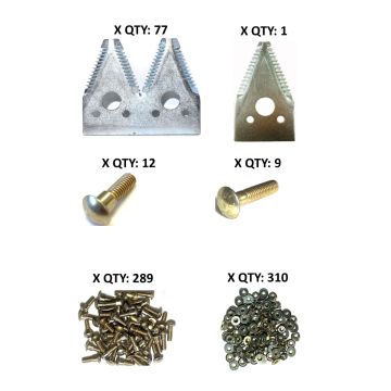 John Deere 600 large serration plated 25' Section Refill Kit