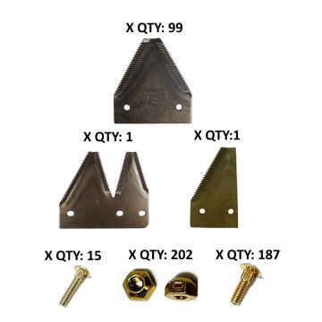 John Deere 1209 Late Model top serrated 25' Section Refill Kit
