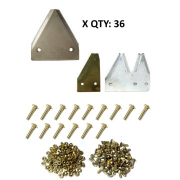 John Deere 1209 Late Model under-serrated plated 9'  Section Refill Kit