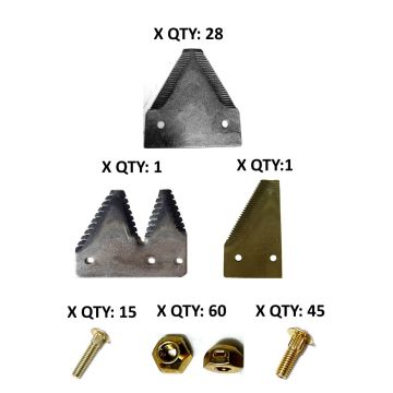 John Deere 1209 Late Model XHUS bolt 7' Section Refill Kit