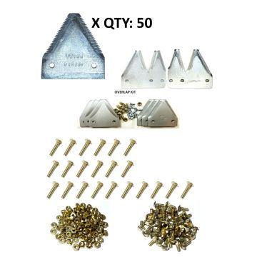 JD 4890 Mower Conditioner 14'  top serrated plated Section Refill Kit