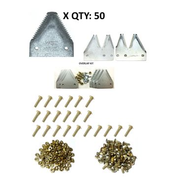 JD 4890 Mower Conditioner 14' large serration plated Section Refill Kit