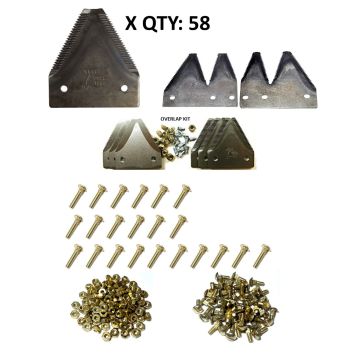 JD 4890 Mower Conditioner 16' top serrated Section Refill Kit