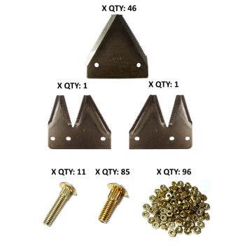 Case-IH 8320, 8330, 8350 under serrated 12' Section Refill Kit