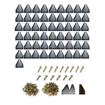 Case-IH 4000, 5000 w/dbl Auger top-serrated 14' Section Refill Kit