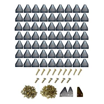 Case-IH 4000, 5000 w/dbl Auger top-serrated 16' Section Refill Kit