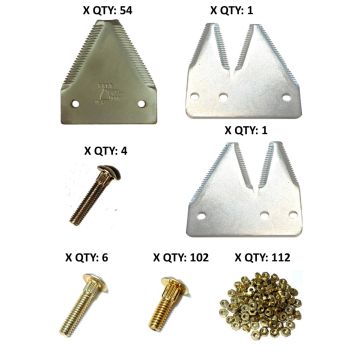 Hesston 8200 Model, C-IH 8340 Model top serrated plated 14' Section Refill Kit