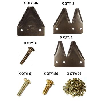 Hesston 8200 Model, C-IH 8340 Model top serrated 12' Section Refill Kit