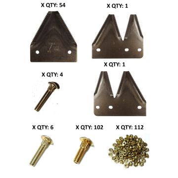 Hesston 8200 Model, C-IH 8340 Model top serrated 14' Section Refill Kit