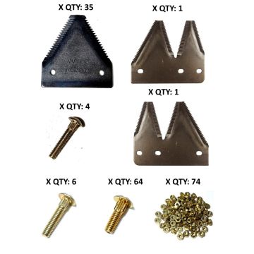 Hesston 8200 Model, C-IH 8340 Model big tooth  9' Section Refill Kit