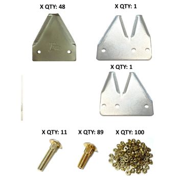 Gehl/OMC 2270, top serrated plated 12' Section Refill Kit