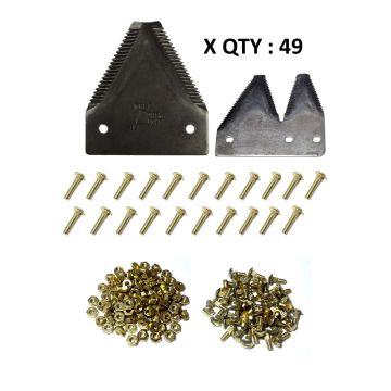 Hesston 520, 620, 1014 Swing Tongue top serrated 12' Section Refill Kit