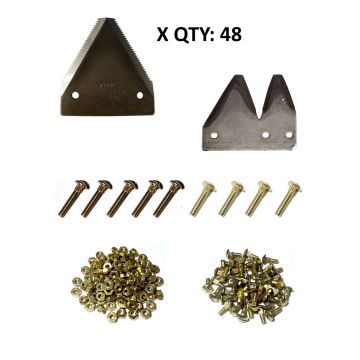 New Holland 460, 490, 495 bolted under-serrated 12' Section Refill Kit