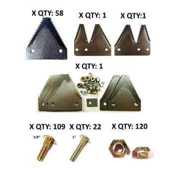  Hesston 6550 large serration 16' Section Refill Kit