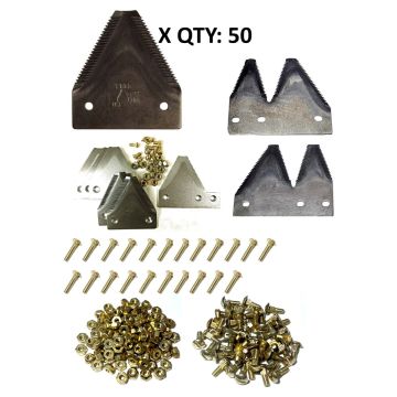 NH 2200, 2300 HS Series CIH DBL Drive HDX 12, 14, 16, 18  14' top serrated Section Refill Kit