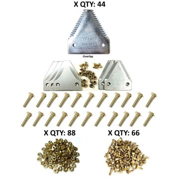 NH 1100 Mower Conditioner 12' large serration plated Section Refill Kit