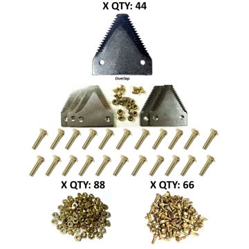 NH 1100 Mower Conditioner  12' large serration Section Refill Kit