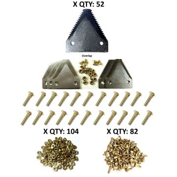 NH 1100 Mower Conditioner  14' large serration Section Refill Kit