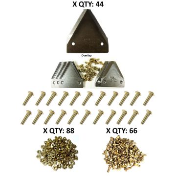 NH 1100 Mower Conditioner  12' under serrated Section Refill Kit