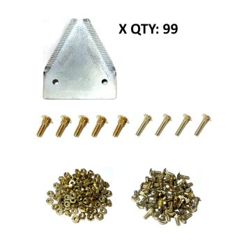 C-IH Single 2020 Flex Late Series, New Holland Late Series 72C fine 14/in serration plated 25' SGL Section Refill Kit