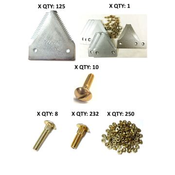 New Holland 74C and 2020 big tooth 10/in serration plated 30' DBL Section Refill Kit
