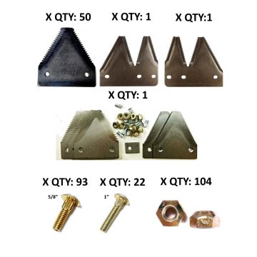 Hesston 6550 14' big-tooth Section Refill Kit