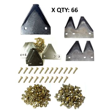 NH 2200, 2300 HS Series CIH DBL drive HDX 12, 14, 16, 18,  18' large serration Section Refill Kit