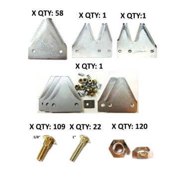  Hesston 6550 big tooth plated 16' Section Refill Kit