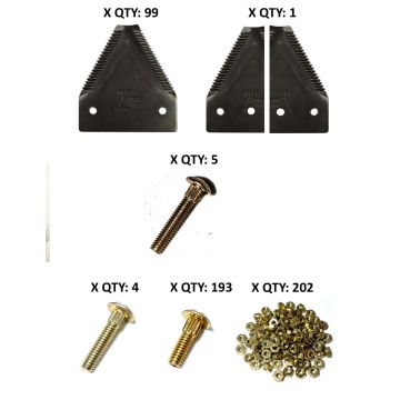 25' MacDon 973 & 974 Multi Crop Harvest Header Single Drive Section Refill Kit - Fine 14/in
