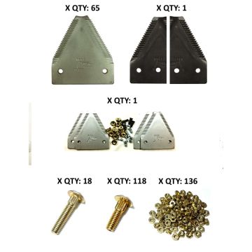 18' MacDon 972 Multi Crop Harvest Header Double Drive Section Refill Kit - Fine 14/in plated