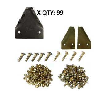 MaDon Single Rigid 972, 973 / 25' Case-IH 2042, 2052, 2062 Single Section Refill Kit - Fine 14/in