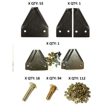 15' Case-IH 2042, 2052, 2062 Double Section Refill Kit - Fine 14/in