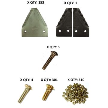 39' MacDon 973 & 974 Multi Crop Harvest Header Single Drive Section Refill Kit - Fine 14/in plated