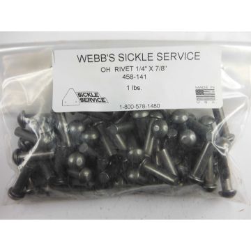 OH Rivet 1/4-inch x 7/8-inch, 1 lb, (57 pcs)