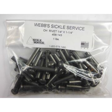 OH Rivet 1/4-inch x 1-1/4-inch, 1 lb, (44 pcs)