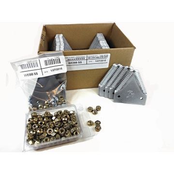 New Holland 971, 972, 973 73C; large 7/in serration plated 22' DBL Section Refill Kit