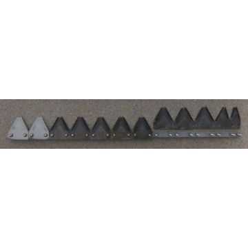 HSTN 6550/1014+2, 7' RH Big tooth 10/in serration bolted headless