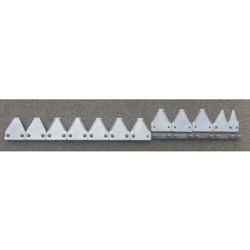 HSTN 6550/1014+2, 8' RH Big tooth 10/in serration plated bolted headless