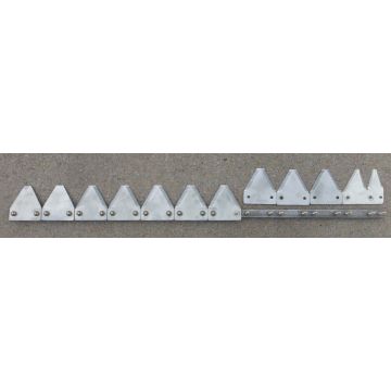 HSTN 8400/C-IH 8840 8' fine 14/in serrated plated bolted w/o knifehead, (RH)