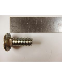 Carriage head bolt 3/8-inch x 1-inch